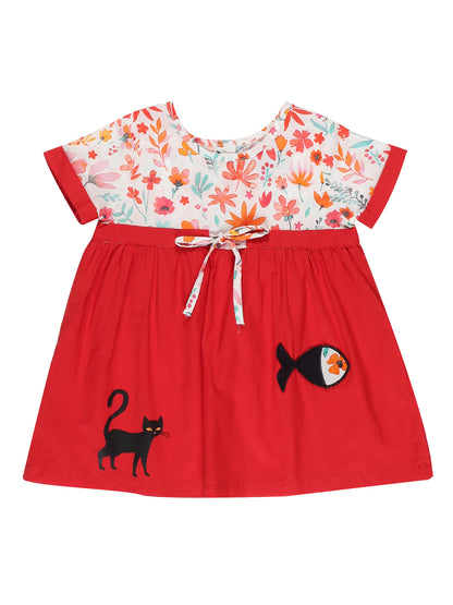 Young Birds Cat'N'Fish Baby Dress