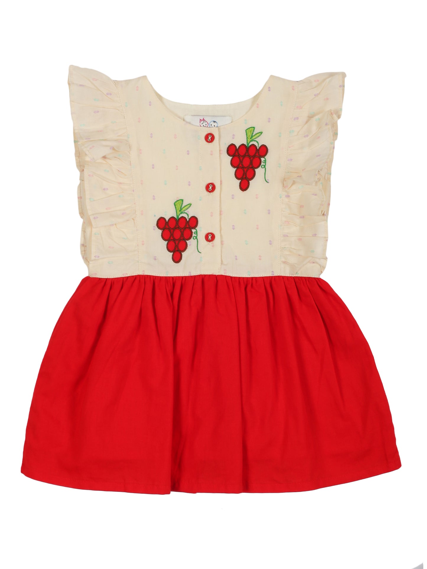 Young Birds Flare Sleeve Baby Dress
