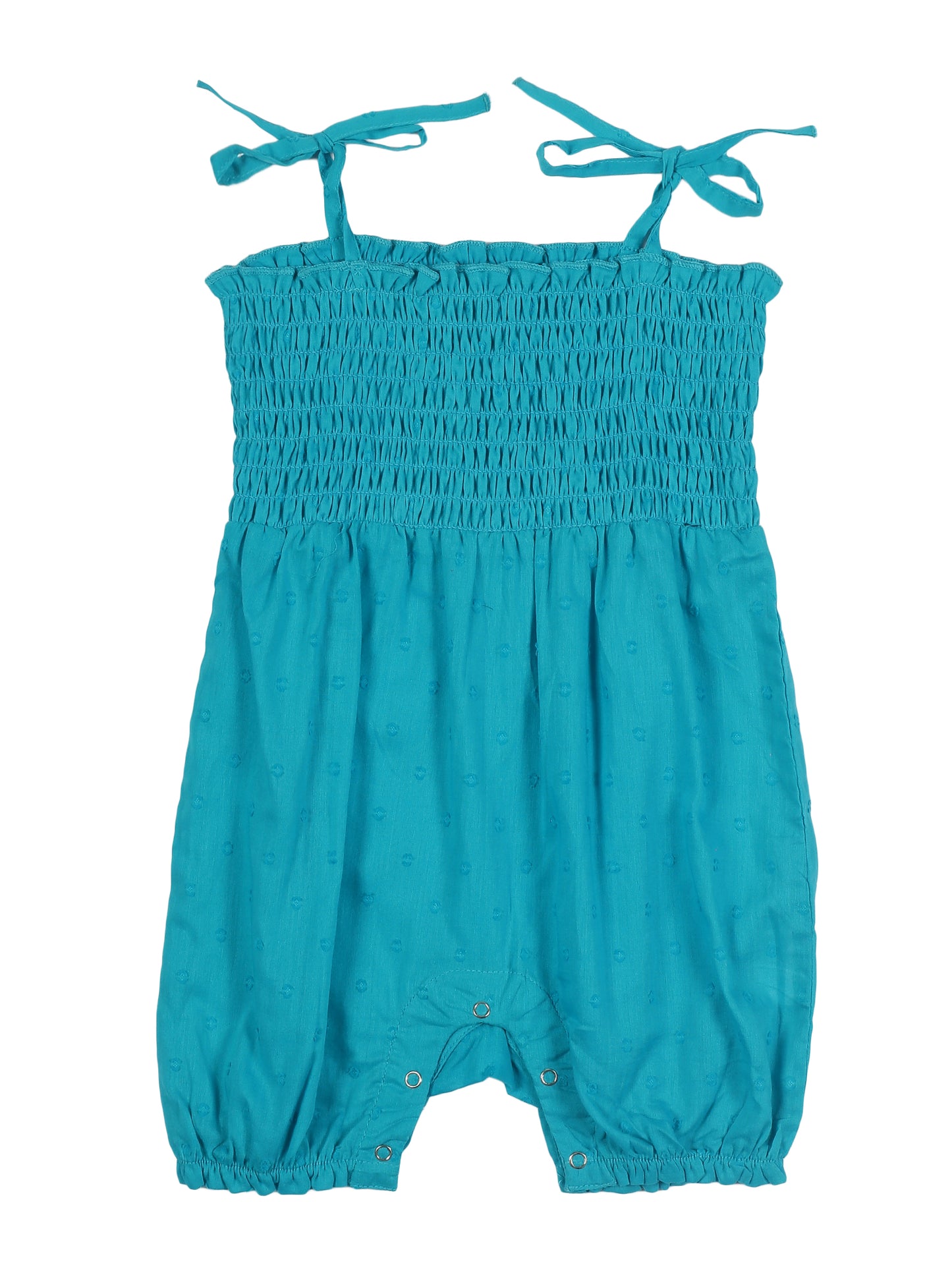 Young Birds Smocked Dobby Baby Romper
