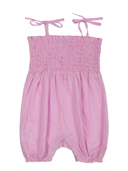 Young Birds Smocked Dobby Baby Romper