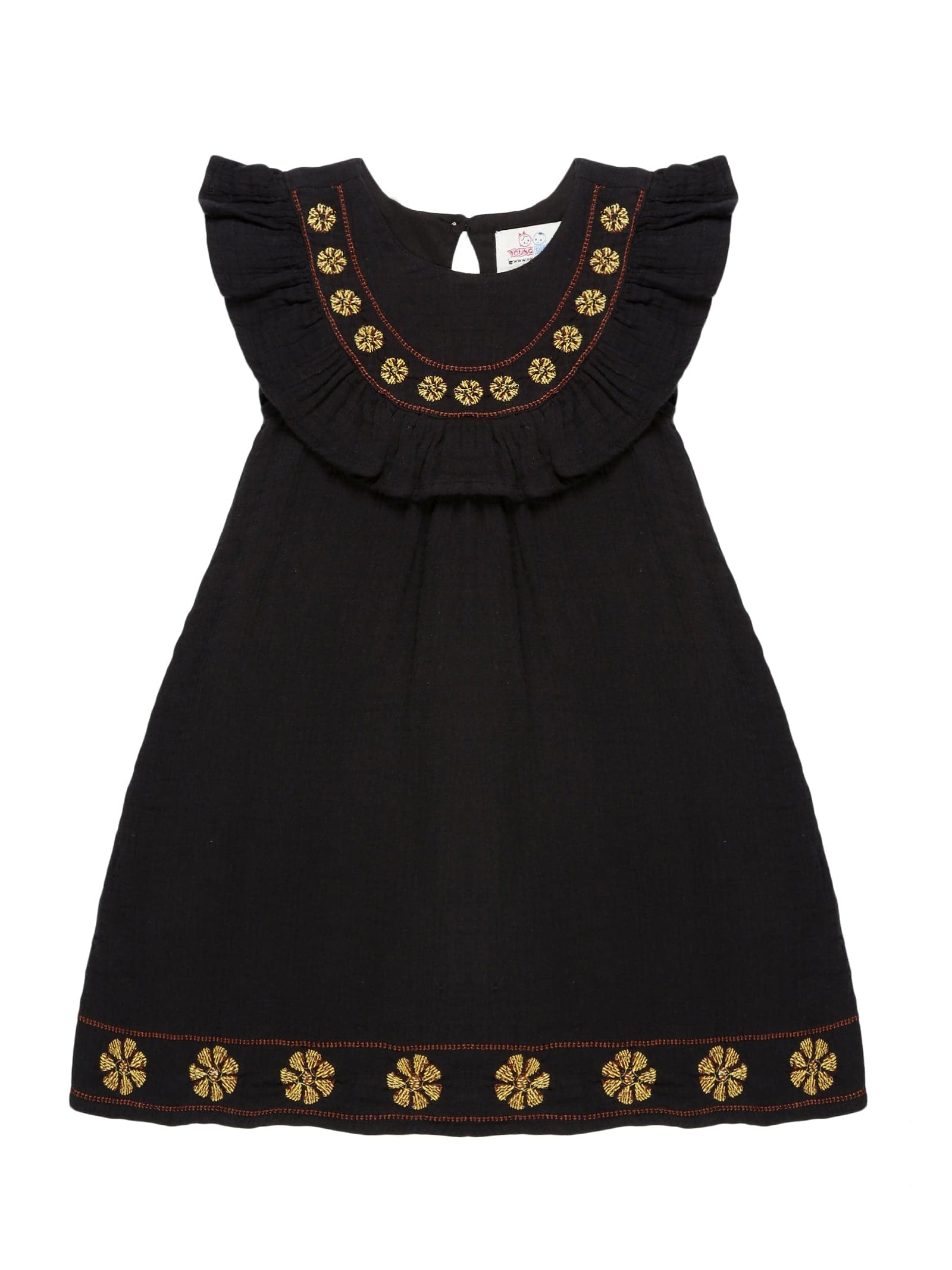 Young Birds Ruffle Yoke Dress