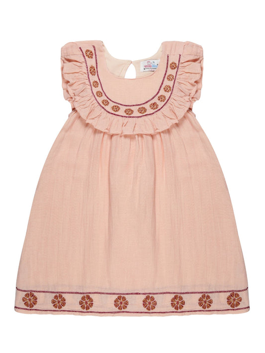 Young Birds Ruffle Yoke Dress
