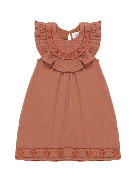 Young Birds Ruffle Yoke Dress