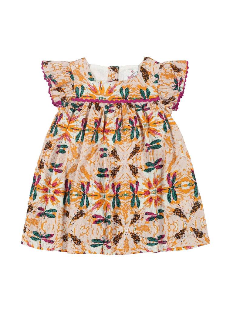 Young Birds Printed Dress With Bloomer