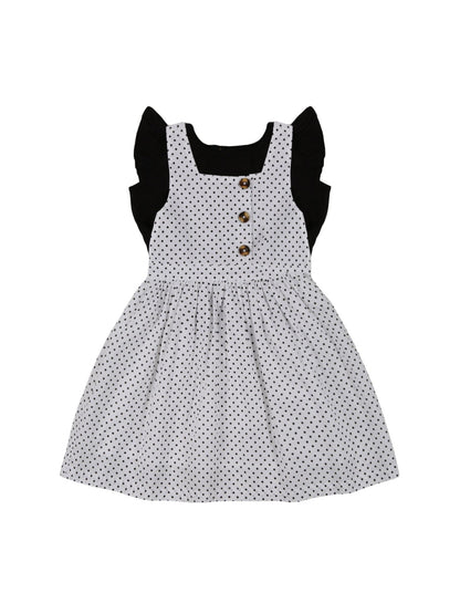 Young Birds Ruffle Sleeve Pinafore Set
