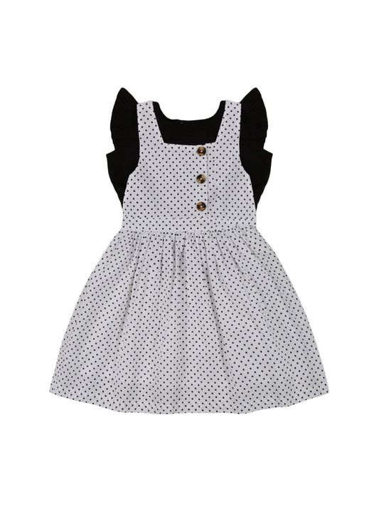 Young Birds Ruffle Sleeve Pinafore Set