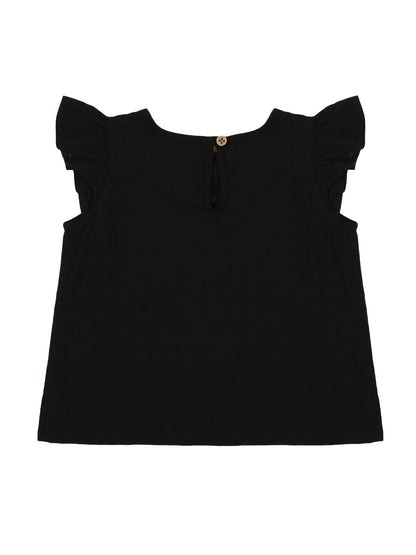 Young Birds Ruffle Sleeve Pinafore Set