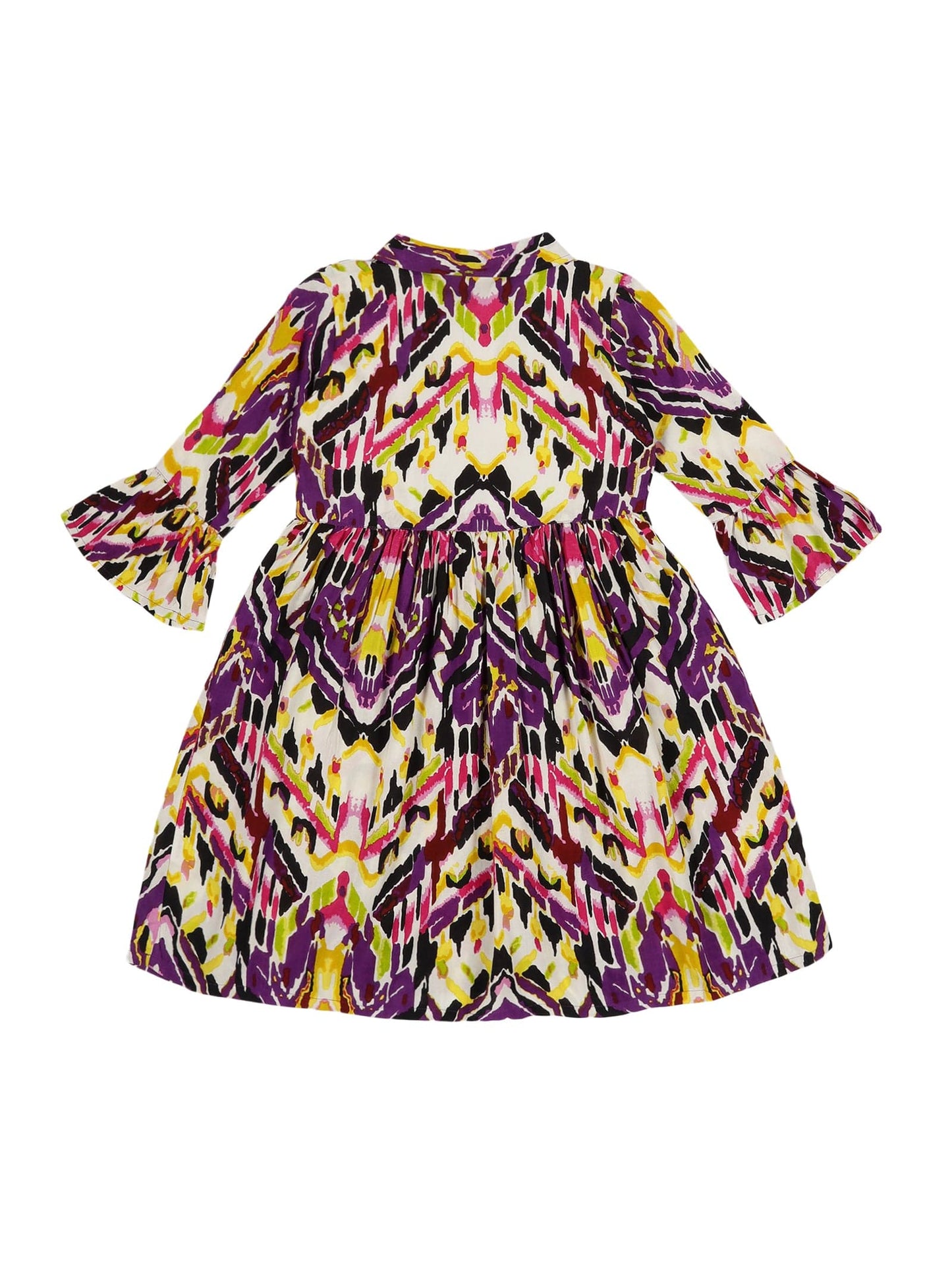 Young Birds Front Keyhole Collar Dress