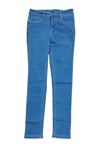 Girls Formal Jeans Pant - Indigo Blue