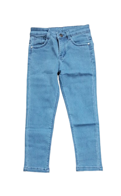 Girls Formal Jeans Pant - Powder Blue