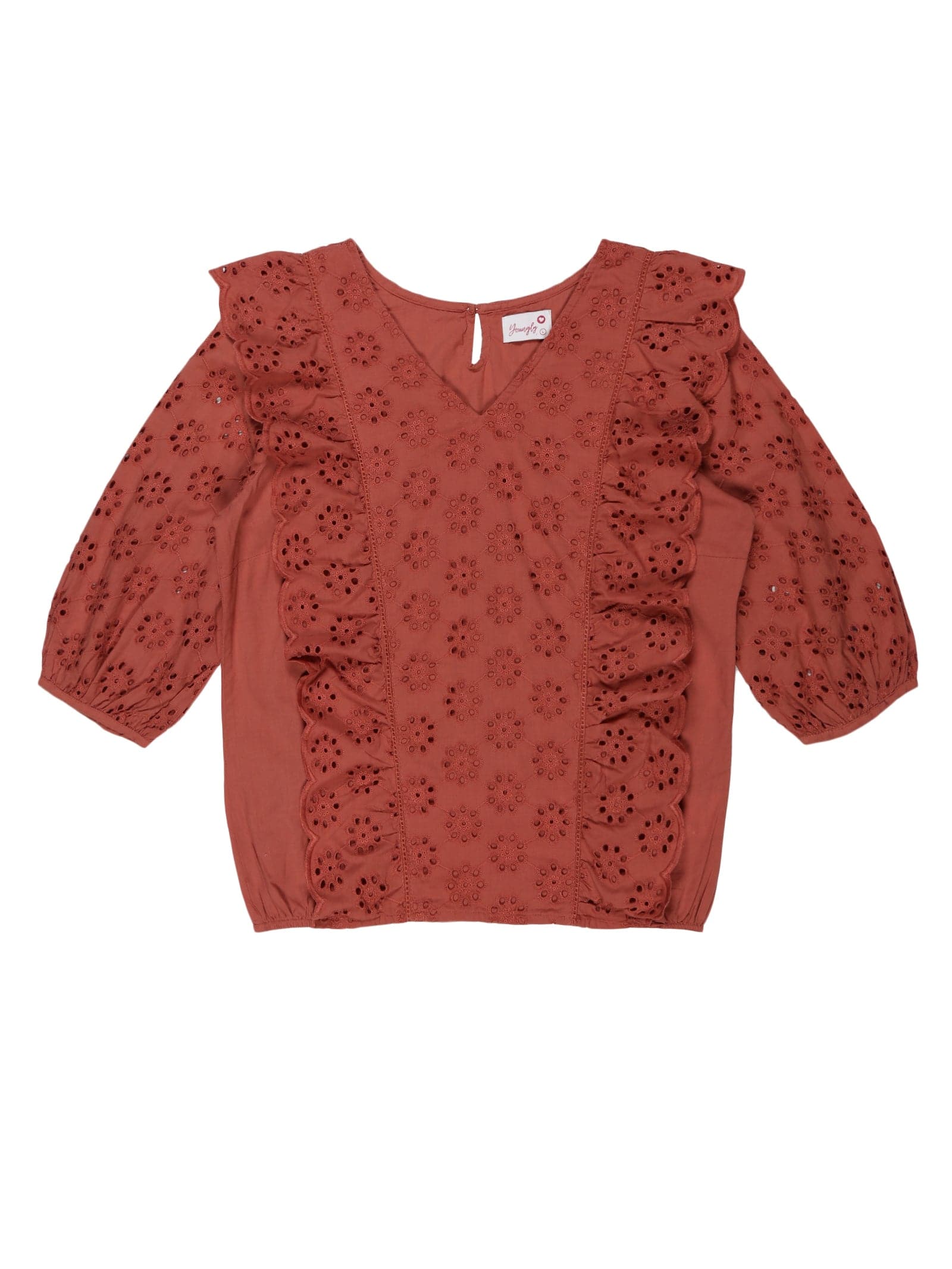 Youngly Ruffle PullOver Blouse