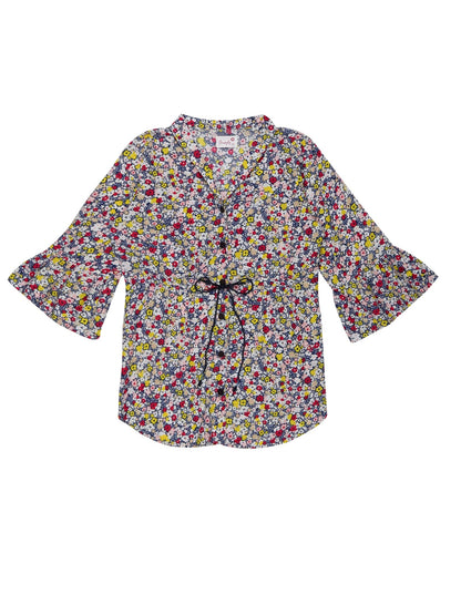 Youngly Women's Waist Gathered Shirt