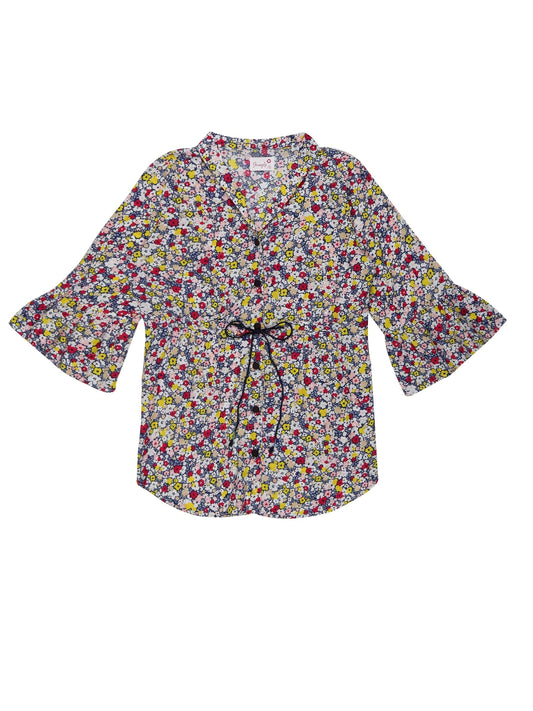 Youngly Women's Waist Gathered Shirt