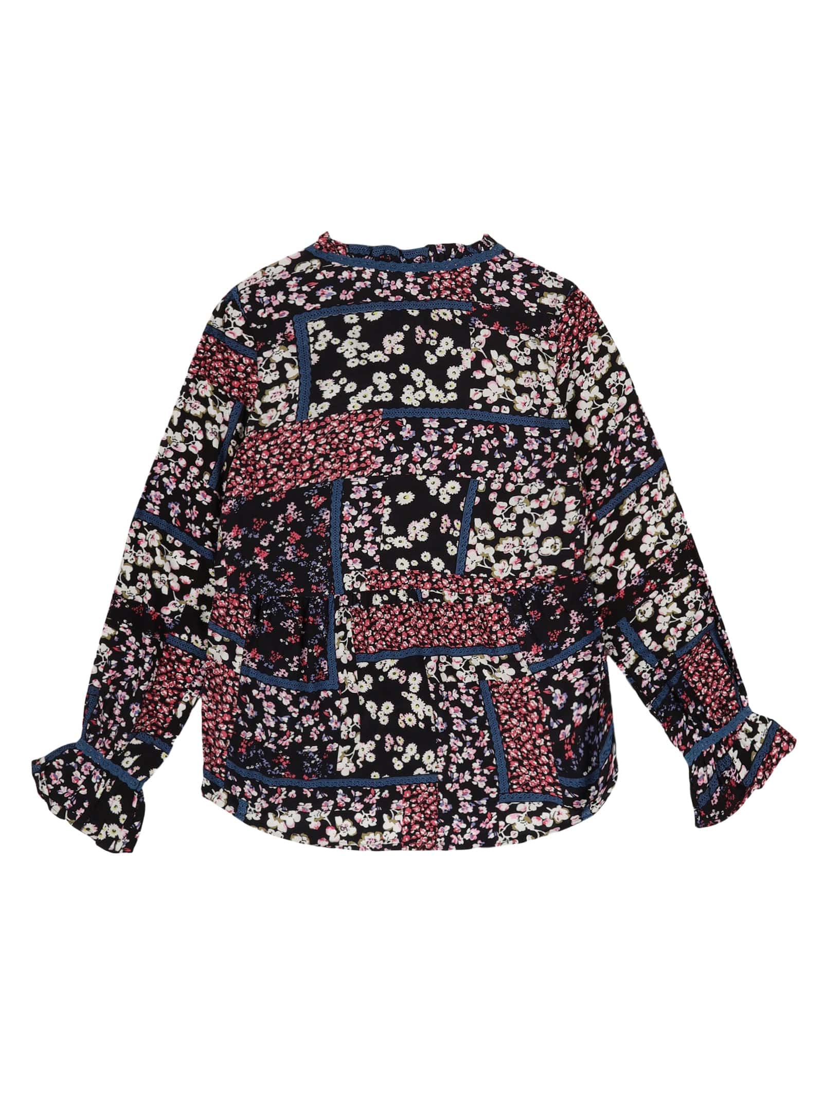 Youngly Floral Print Peplum Top