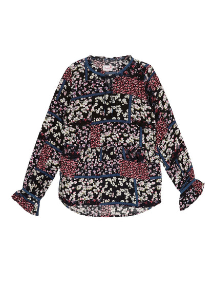 Youngly Floral Print Peplum Top