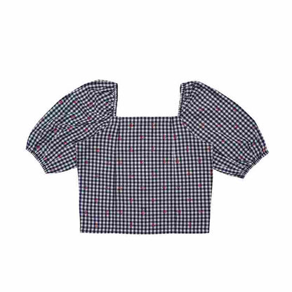 Youngly Square Neck Crop Blouse