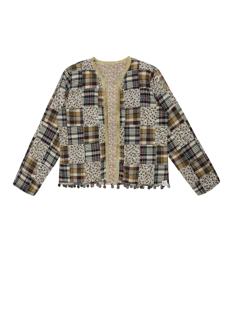 Youngly Patchwork Fringed Lace Jacket