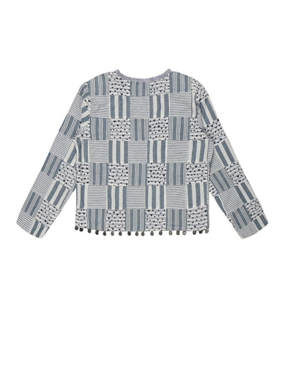 Youngly Patchwork Fringed Lace Jacket