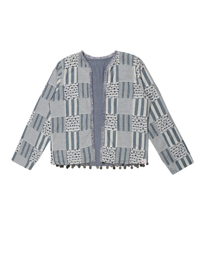 Youngly Patchwork Fringed Lace Jacket