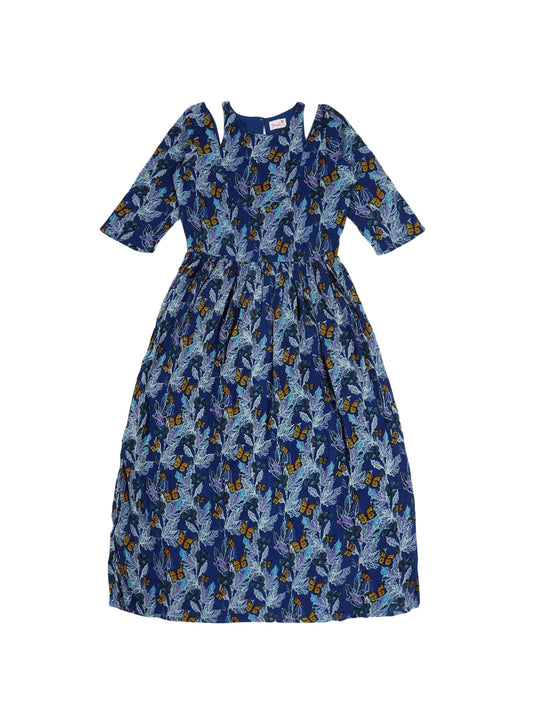 Youngly Cold Shoulder Long Dress