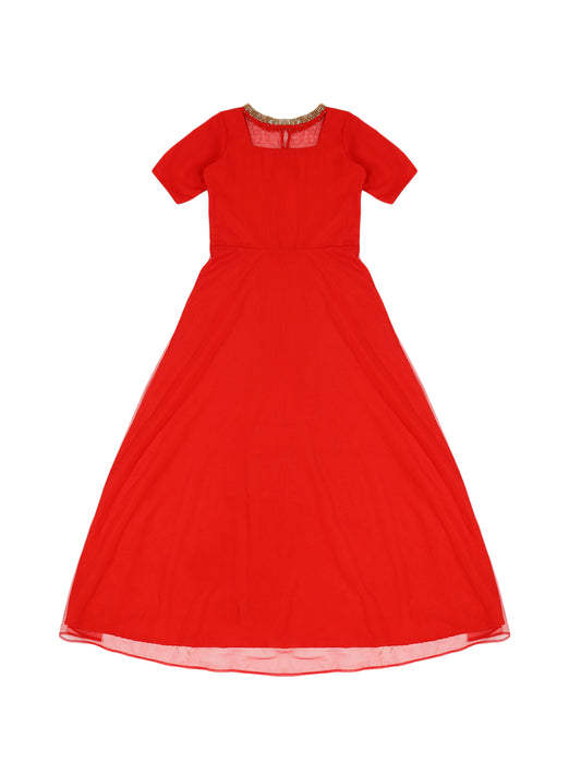 Youngly Neted Anarkali Dress