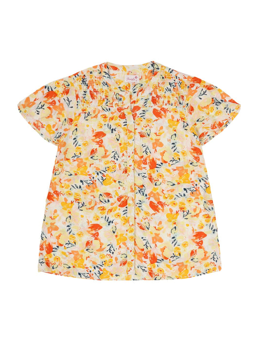 Youngly Dobby Printed Top