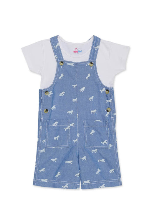 Young Birds Printed Jumpsuit with Knit Top