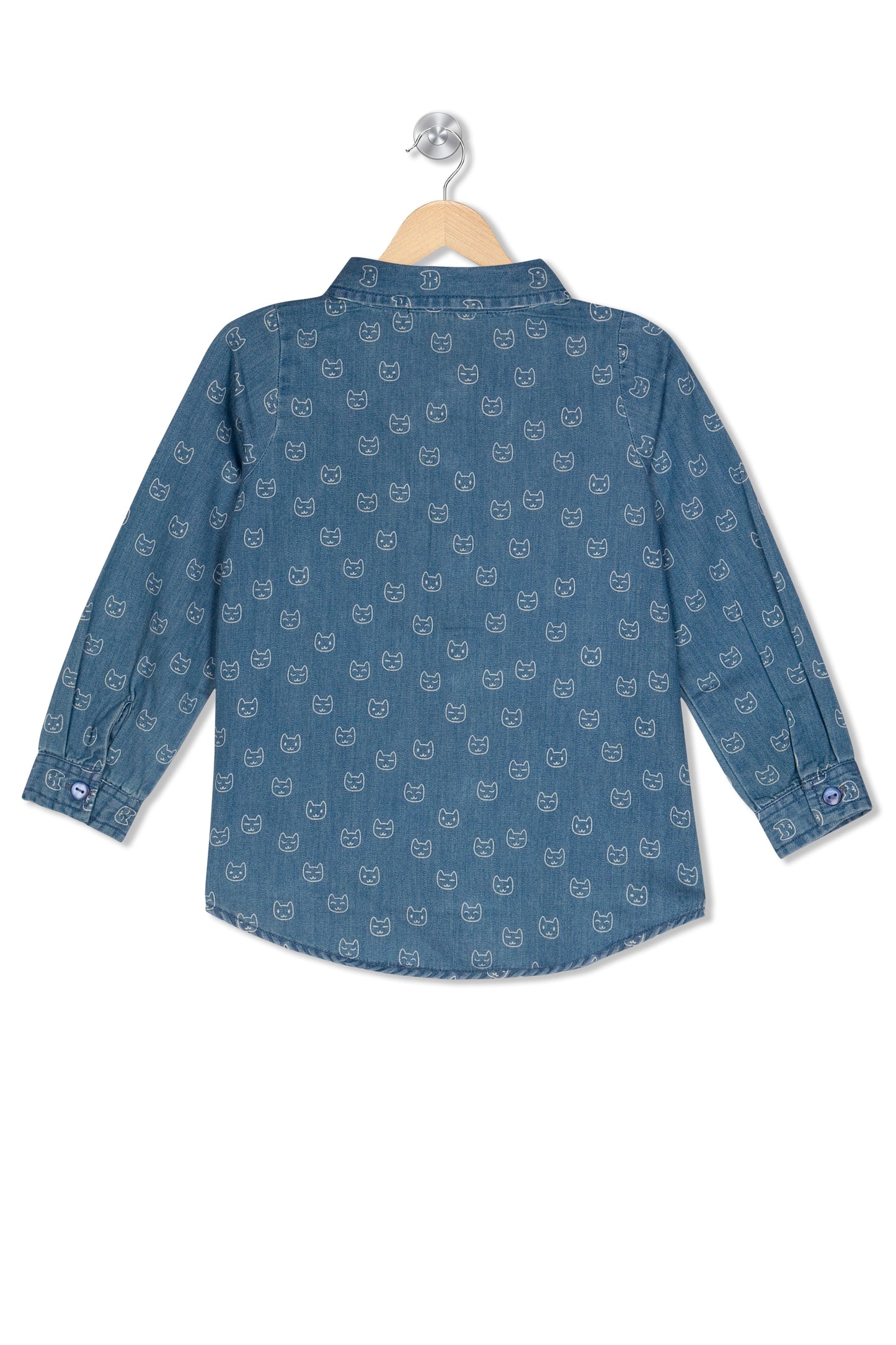 Young Birds Pussy Cat Print Shirt