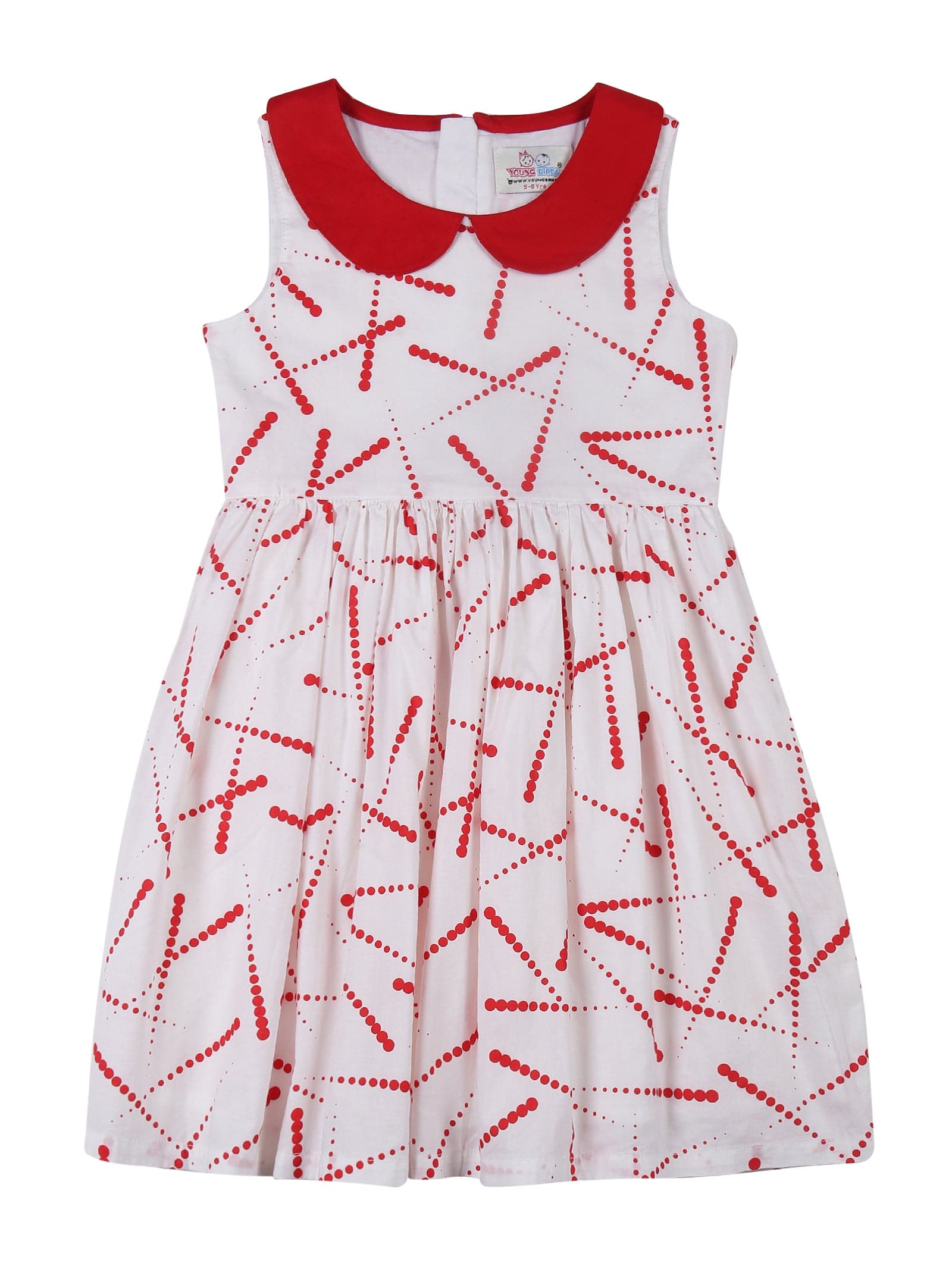 Young Birds Peter Pan Collar Fit & Flare Dress