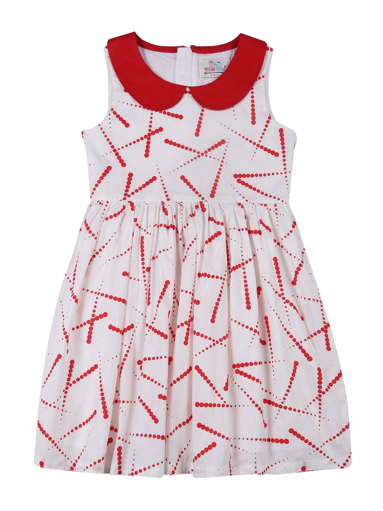 Young Birds Peter Pan Collar Fit & Flare Dress