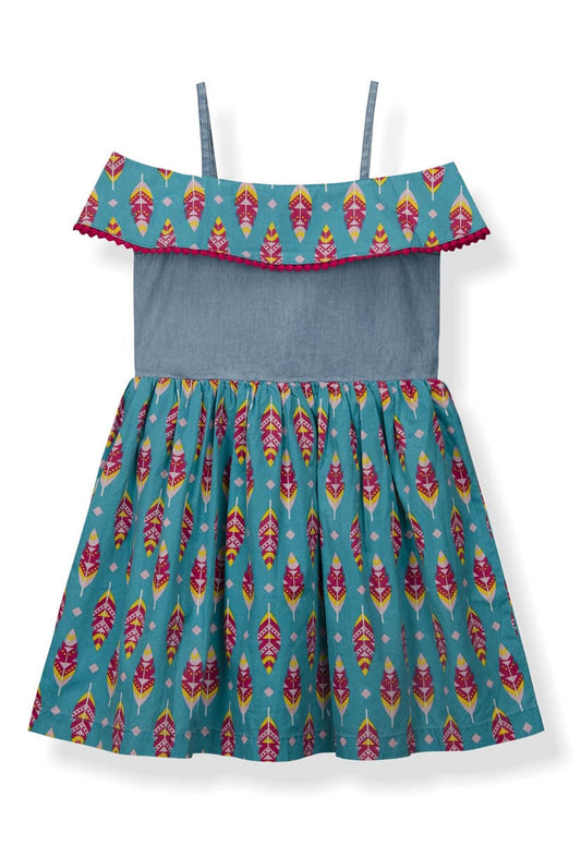 Young Birds Winged Print Dress