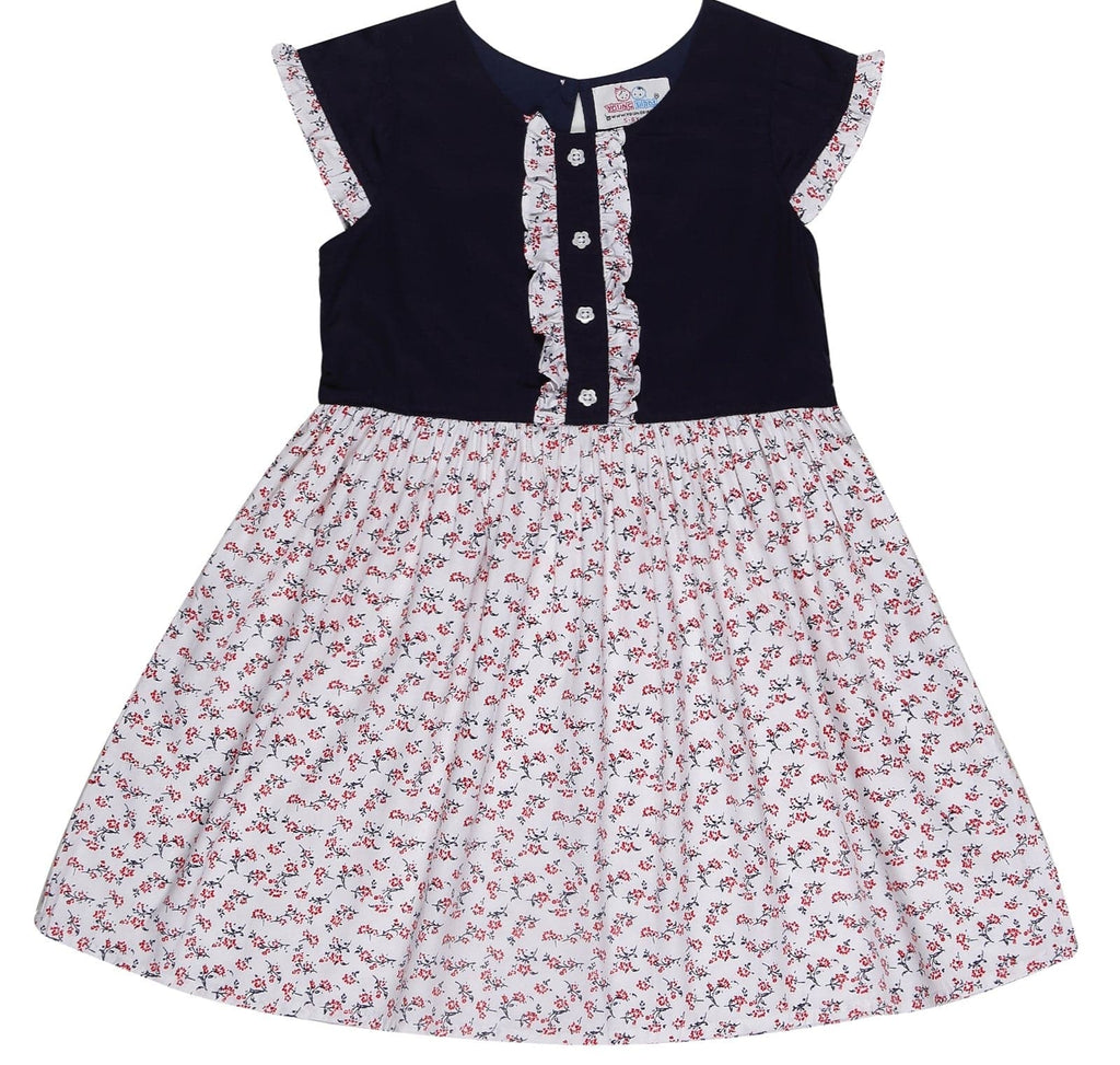 Young Birds Printed Ruffle Dress
