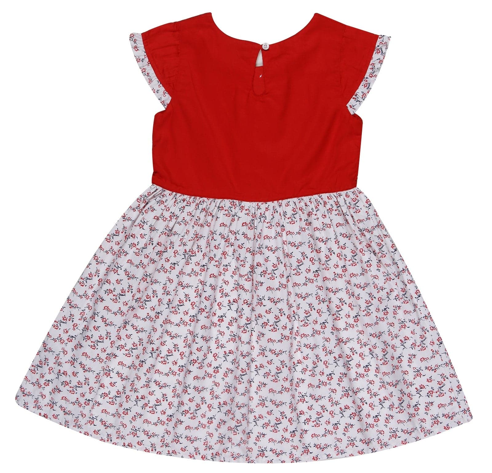 Young Birds Printed Ruffle Dress