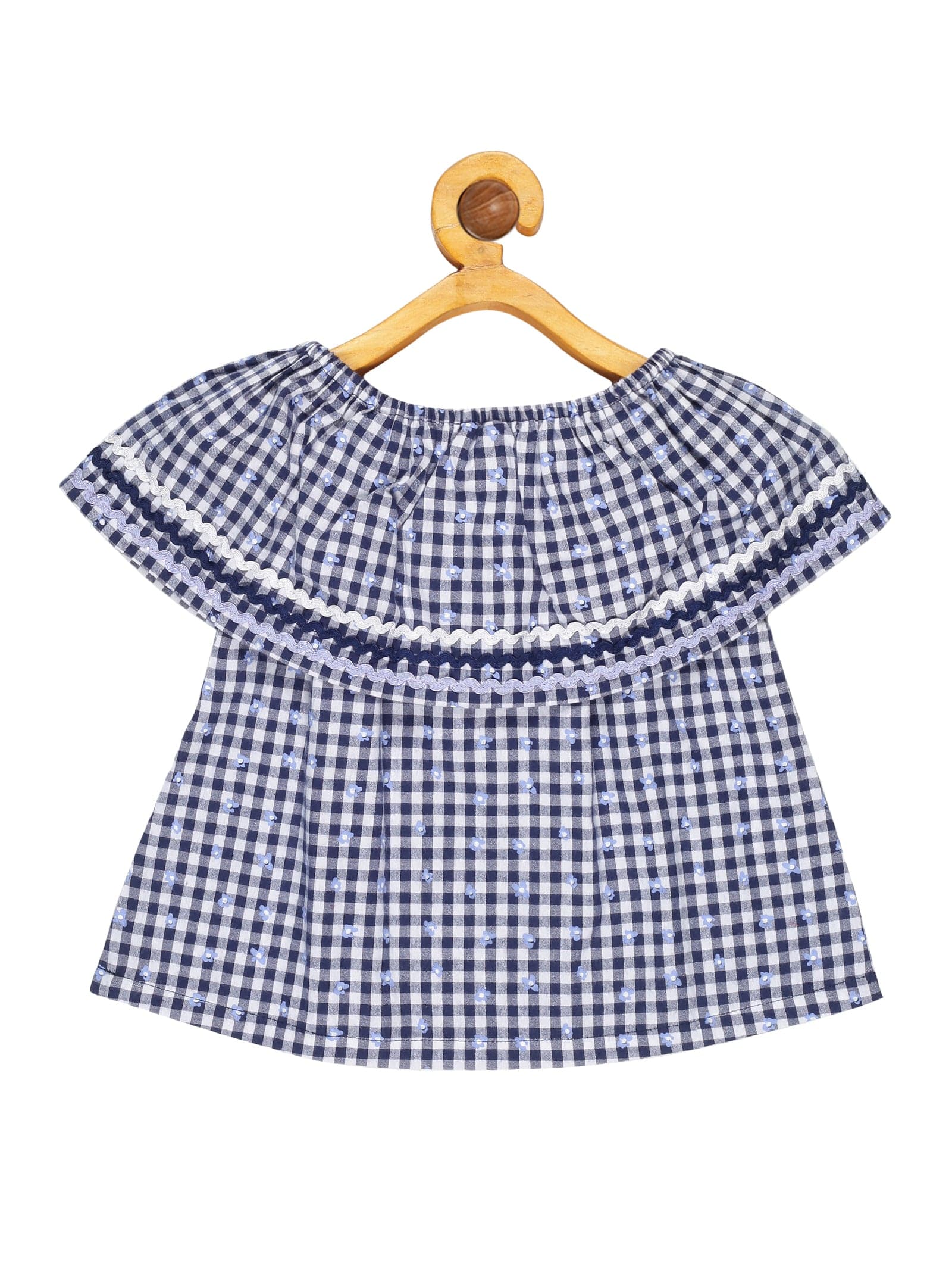 Young Birds Shoulder Flounce Top
