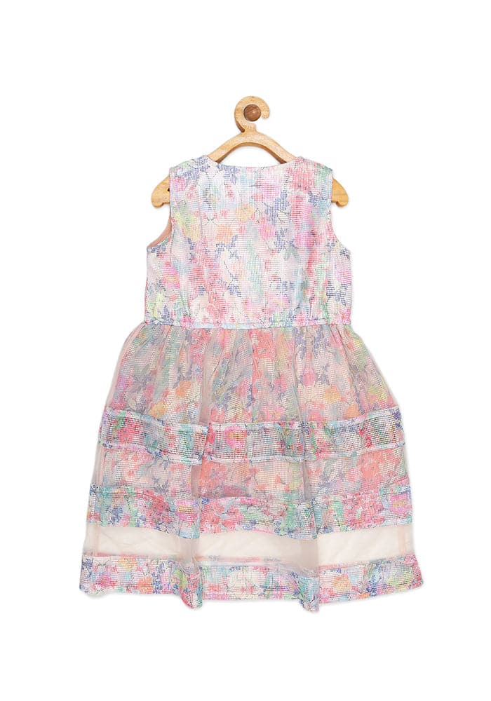 Young Birds Rachet with Mesh Dress