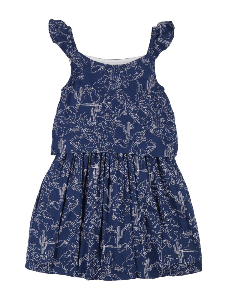 Young Birds Printed Layered Dress