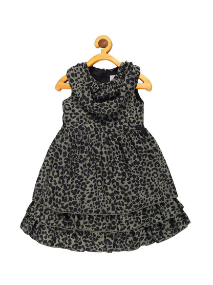 Young Birds Shawl Collar Dress