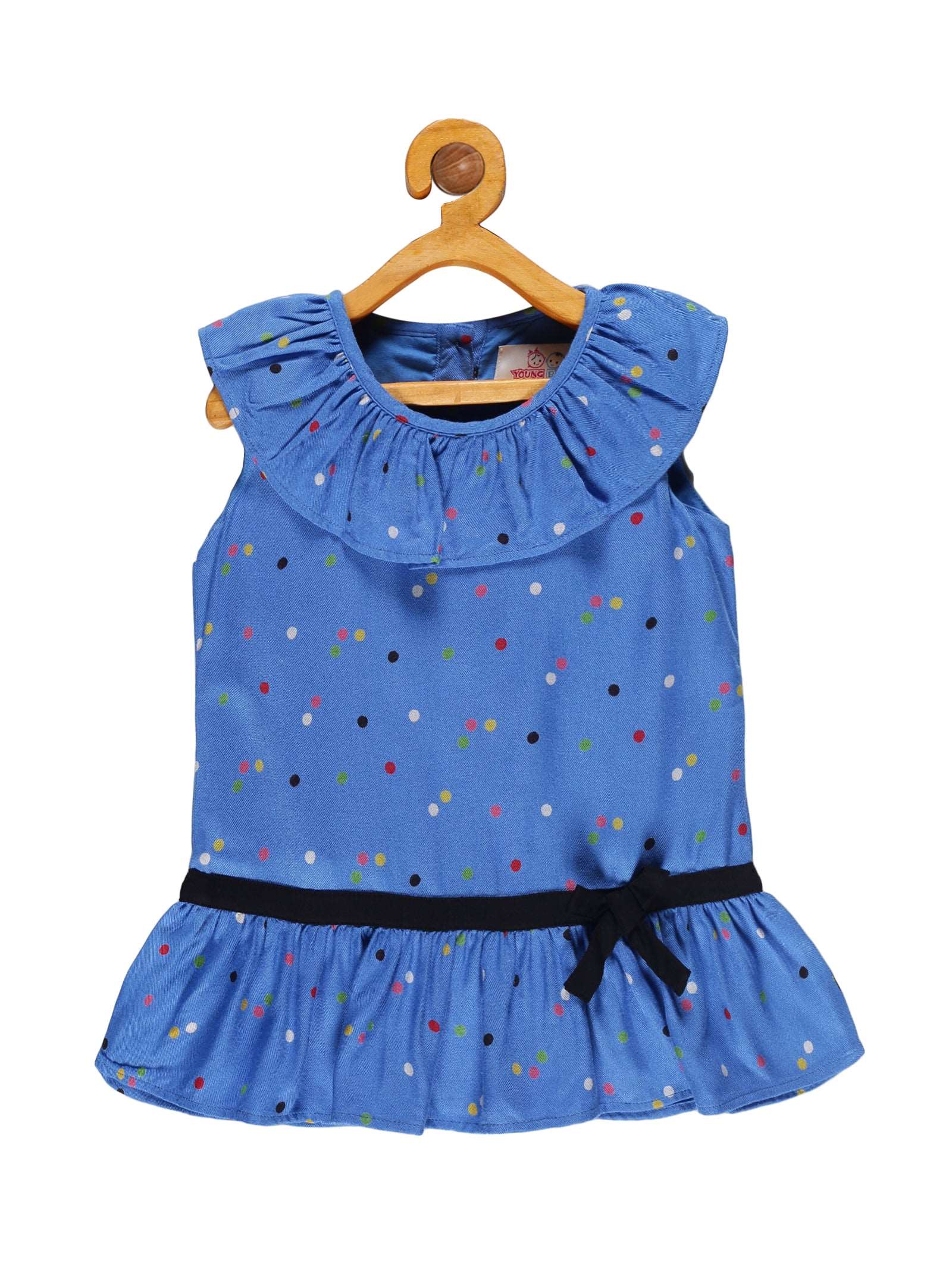 Young Birds Ruffle Neck Top