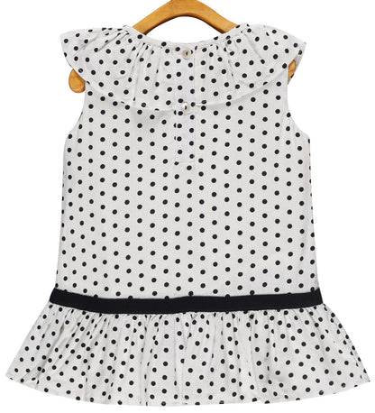 Young Birds Ruffle Neck Top