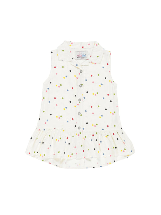 YoungBirds Multi Dot Print Top