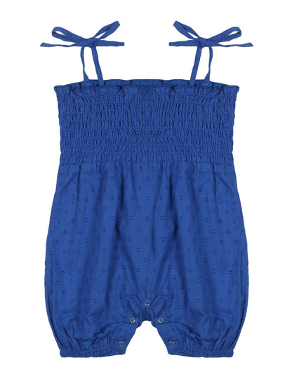 Young Birds Smocked Dobby Baby Romper