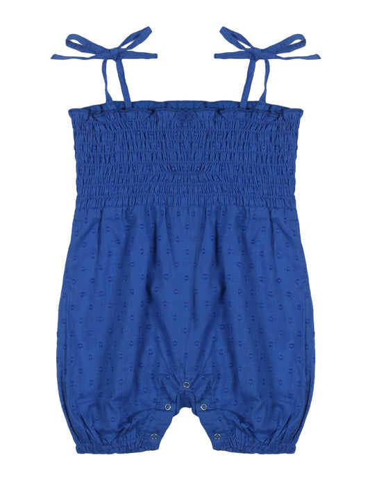 Young Birds Smocked Dobby Baby Romper