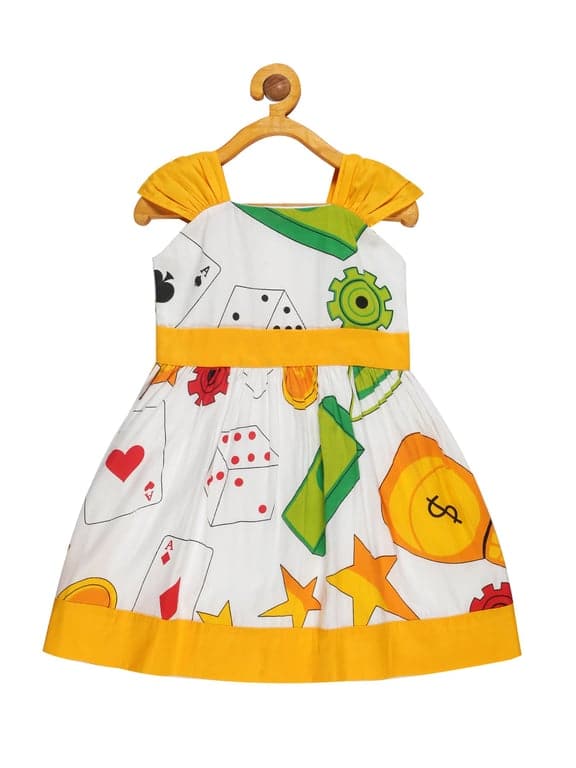 Young Birds Shoulder Strap Dress