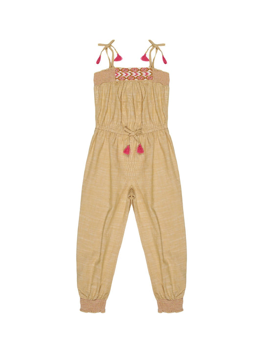 Young Birds Girls Chambray Jumpsuit