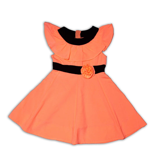 Young Birds Round Yoke Collar Dress
