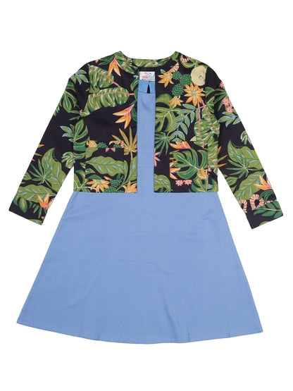 Young Birds Tropical Print Jacket Set