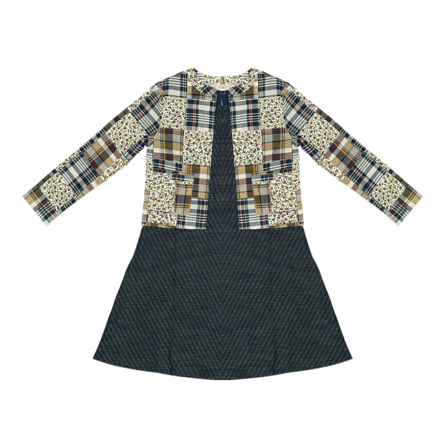 Young Birds Patch Work Jacket Set