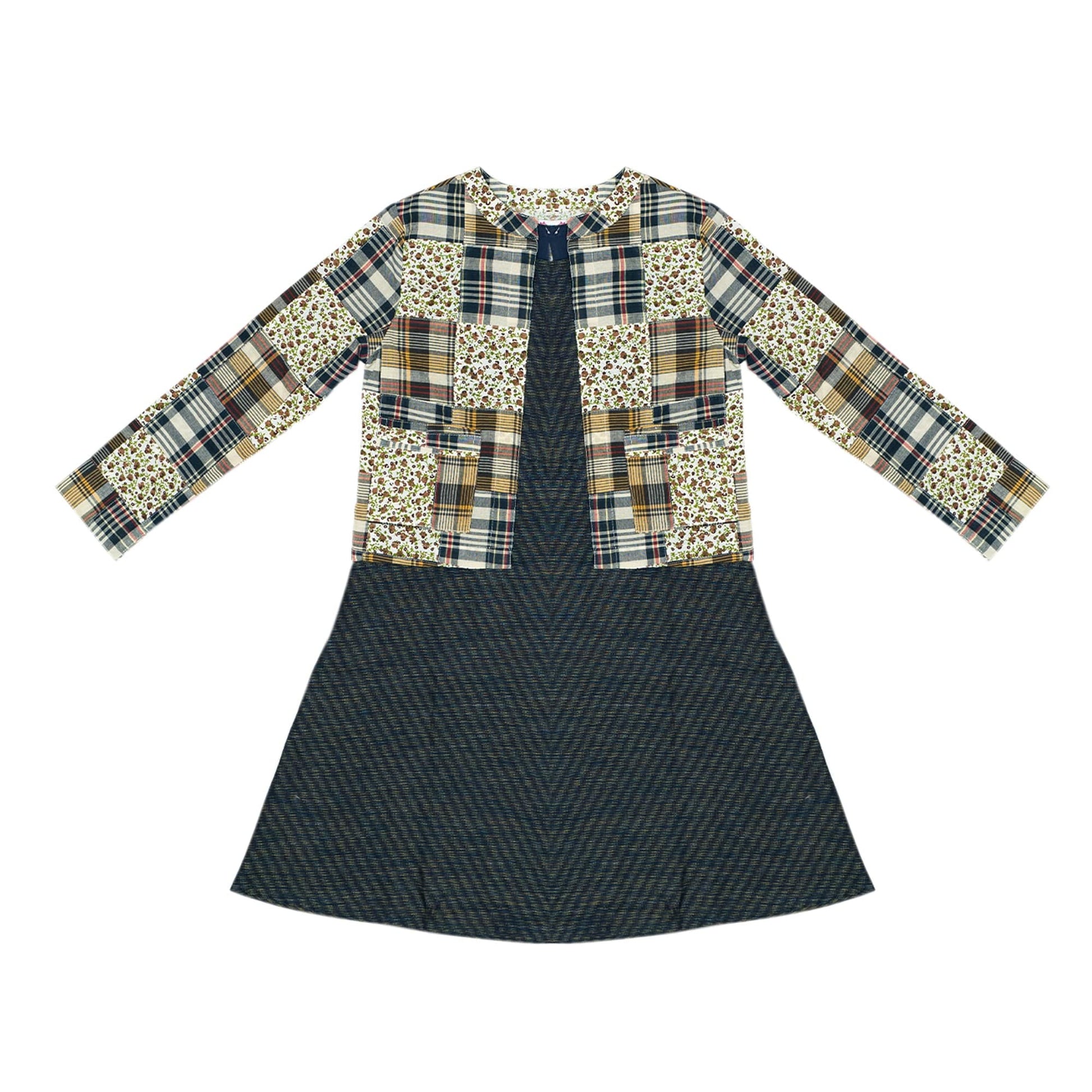 Young Birds Patch Work Jacket Set