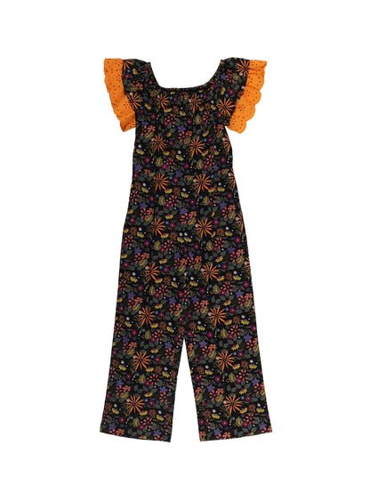 Young Birds Ruffle Sleeve Dungaree