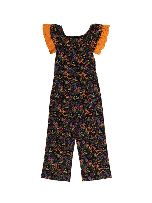 Young Birds Ruffle Sleeve Dungaree